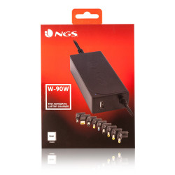 Chargeur universel NGS pour ordinateur portable 90W (9 embouts)