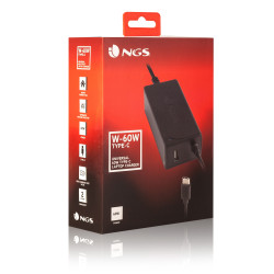 Chargeur universel NGS pour ordinateur portable 60W (USB Type C)