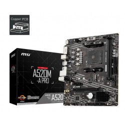 Carte Mère MSI A520M-A Pro (AM4) Micro ATX