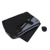 Sacoche Ordinateur Portable NGS Monray Master 15,6"max avec Souris sans fil (Noir Gris)