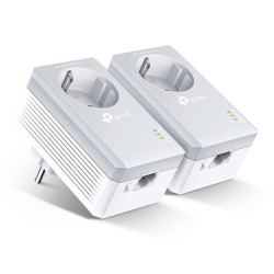 Adaptateur CPL TP-Link TL-PA4010P Twin Pack AV 600 Mbits (pack de 2) + prise intégrée