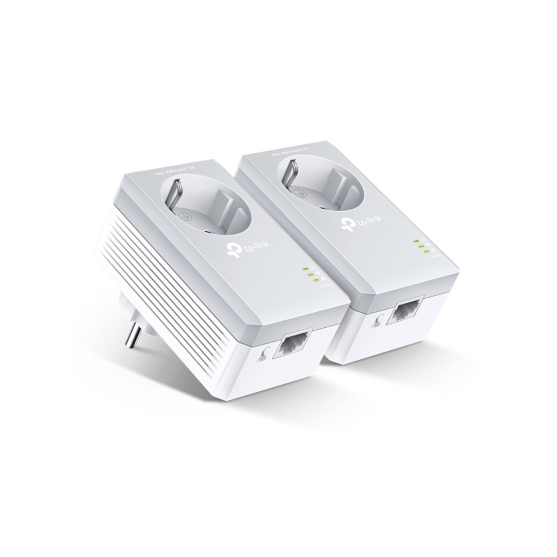 Adaptateur CPL TP-Link TL-PA4010P Twin Pack AV 600 Mbits (pack de 2) + prise intégrée