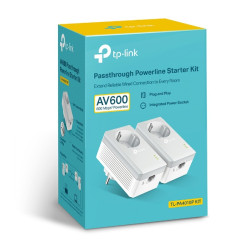 Adaptateur CPL TP-Link TL-PA4010P Twin Pack AV 600 Mbits (pack de 2) + prise intégrée