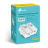 Adaptateur CPL TP-Link TL-PA4010P Twin Pack AV 600 Mbits (pack de 2) + prise intégrée