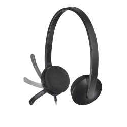 Casque Micro Logitech Headset H340 USB (Noir)