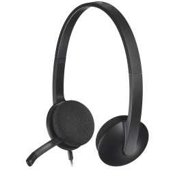 Casque Micro Logitech Headset H340 USB (Noir)