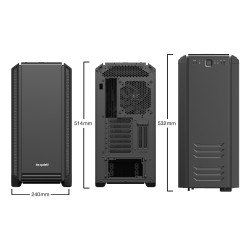 Boitier Moyen Tour ATX Be Quiet Silent Base 601 (Noir)