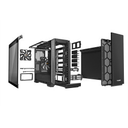 Boitier Moyen Tour ATX Be Quiet Silent Base 601 avec panneau vitré (Noir Argent)