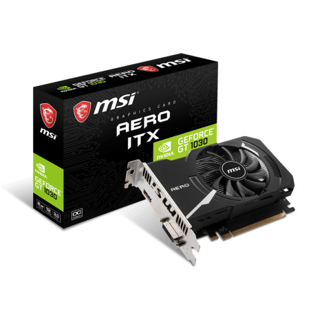 Carte Graphique Nvidia MSI GeForce GT1030 Aero ITX OC 2Go DDR4