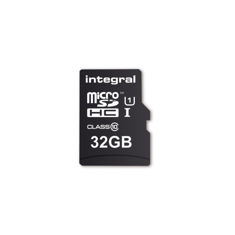 Carte mémoire Micro SD Integral UltimaPro 32 Go Class 10 + adaptateur SD (90Mo s)