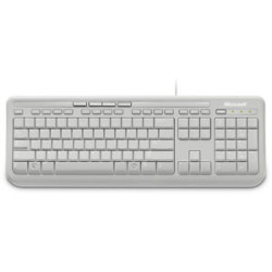 Clavier Microsoft Wired Keyboard 600 USB (Blanc)