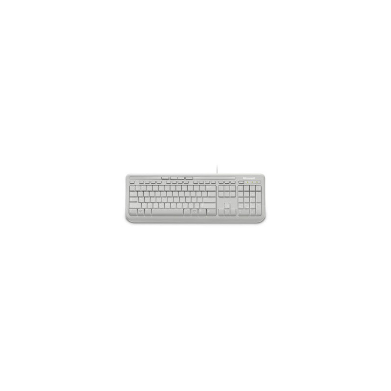 Clavier Microsoft Wired Keyboard 600 USB (Blanc)