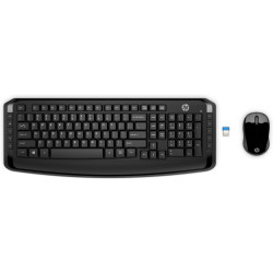 Pack Clavier - Souris sans fil HP 300 (Noir)