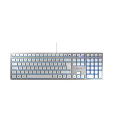 Clavier Cherry KC-6000 USB (Argent Blanc)