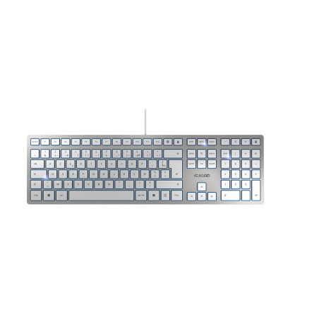 Clavier Cherry KC-6000 USB (Argent Blanc)