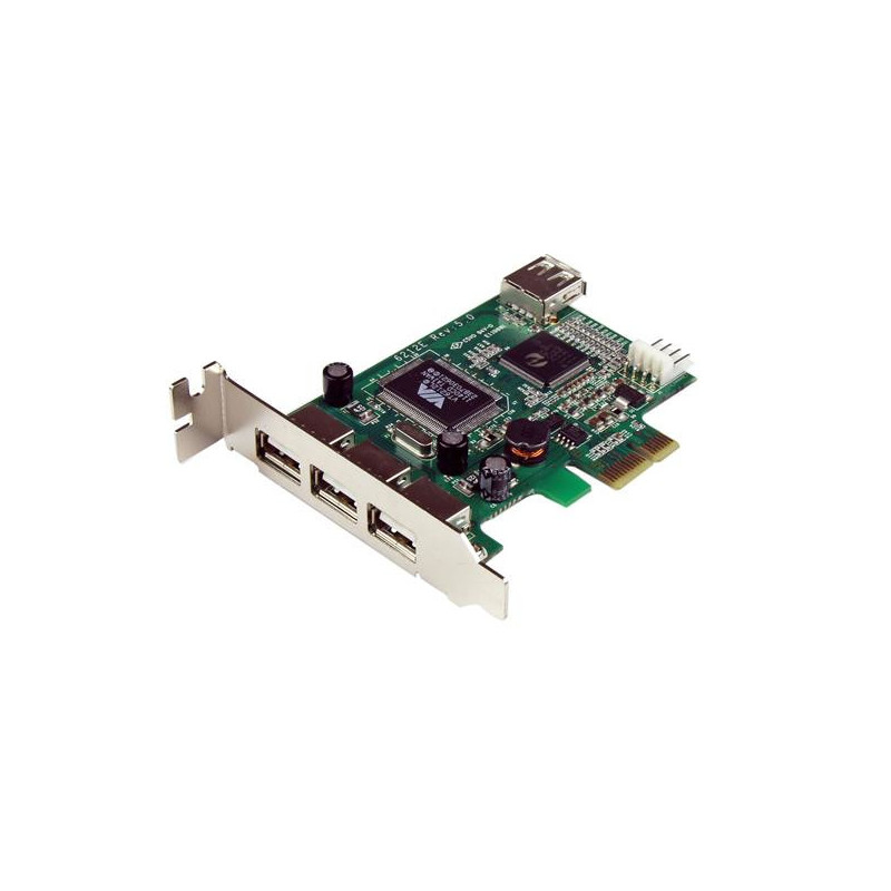 Carte PCI-Express Startech USB 2.0 - 3 ports externes + 1 port interne