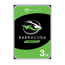 Disque Dur 3,5" Seagate BarraCuda 3To (3000Go) - S-ATA