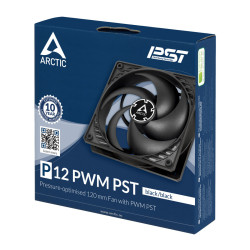 Ventilateur de boitier Arctic P12 PWM PST 12cm (Noir)