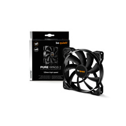 Ventilateur de boitier Be Quiet Pure Wings 2 Haute vitesse PWM 12cm (Noir)