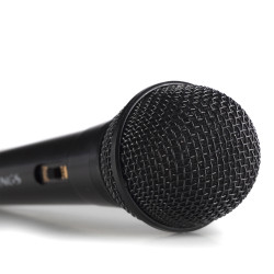 Microphone filaire NGS Singer Fire Jack 6,35mm 3m (Noir)