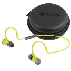 Ecouteur intra-auriculaire Bluetooth NGS Artica Swing (Gris Jaune)