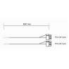 Cable Modulaire Be Quiet CP-6620 - 2x PCIe 6+2 pins (Noir)