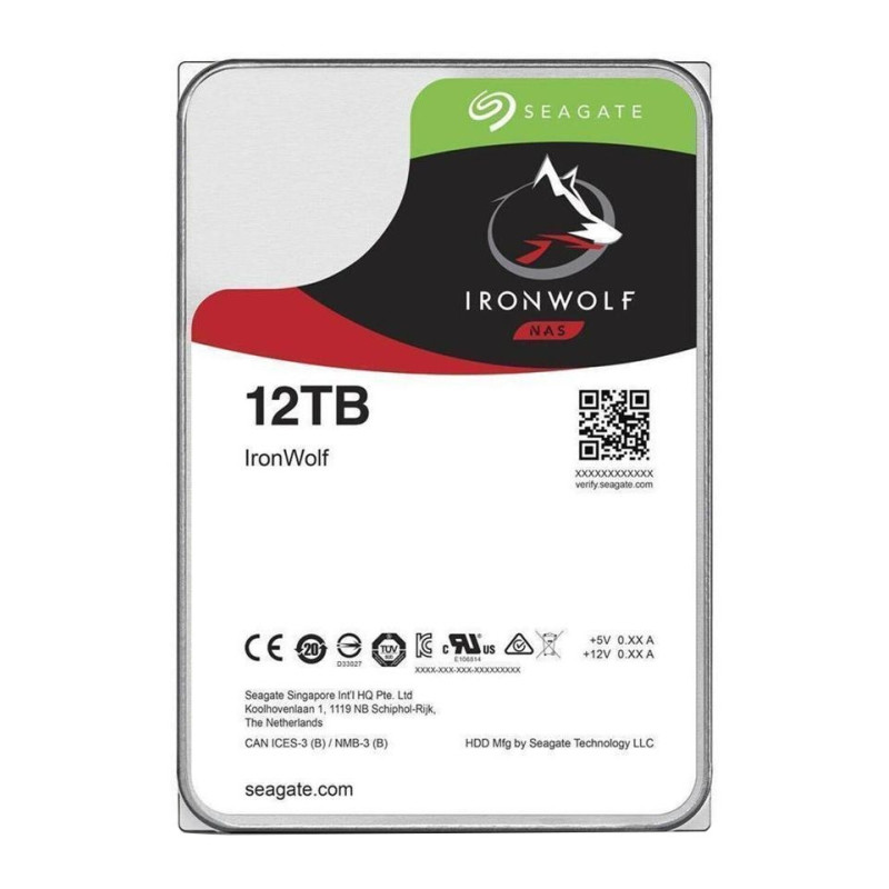 Disque Dur 3,5" Seagate IronWolf 12To (12000Go) - S-ATA