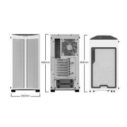 Boitier Moyen Tour ATX Be Quiet Pure Base 500DX RGB avec panneau vitré (Blanc)