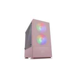 Boitier Mini Tour Micro ATX Mars Gaming MCZ RGB avec panneau vitré (Rose)