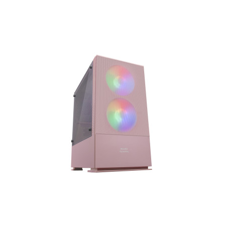 Boitier Mini Tour Micro ATX Mars Gaming MCZ RGB avec panneau vitré (Rose)