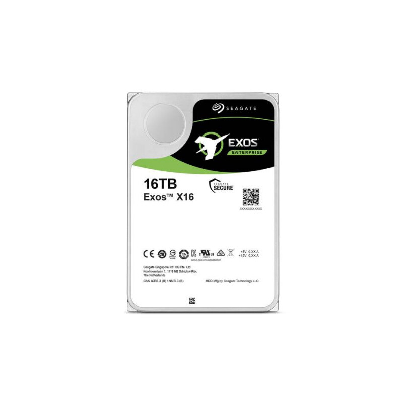 Disque Dur 3,5" Seagate Exos X16 16To (16000Go) - S-ATA 6Gbit s