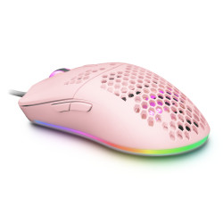 Souris filaire Gamer Mars Gaming MMAX RGB (Rose)