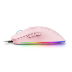 Souris filaire Gamer Mars Gaming MMAX RGB (Rose)