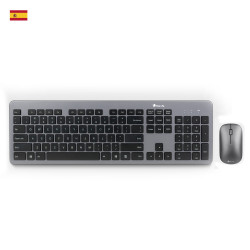 Pack Clavier - Souris sans fil NGS Matrix (Gris)
