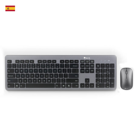 Pack Clavier - Souris sans fil NGS Matrix (Gris)