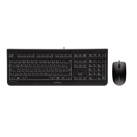 Pack Clavier - Souris Cherry DC-2000 Qwerty Espagnol (Noir)