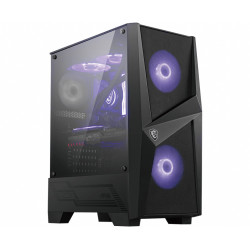 Boitier Moyen Tour ATX MSI Mag Forge 100M RGB avec panneau vitré (Noir)