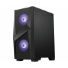 Boitier Moyen Tour ATX MSI Mag Forge 100M RGB avec panneau vitré (Noir)