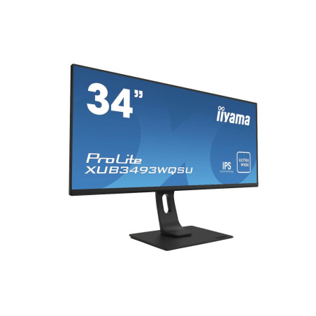 Ecran LED 34" (21 9) Iiyama ProLite XUB3493WQSU UWQHD (Noir)