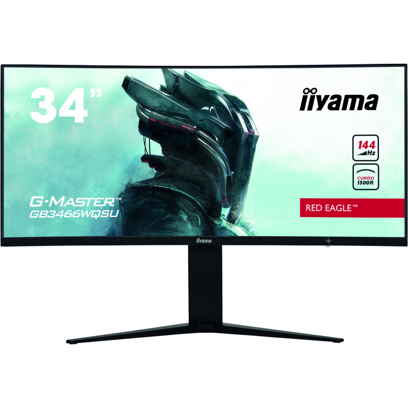 Ecran VA 34" Iiyama G-Master Red Eagle GB3466WQSU-B1 4K Ultra HD 144Hz (Noir)