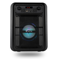 Enceinte nomade Bluetooth NGS Roller Lingo RGB avec Microphone (Noir)