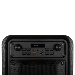 Enceinte nomade Bluetooth NGS Roller Lingo RGB avec Microphone (Noir)