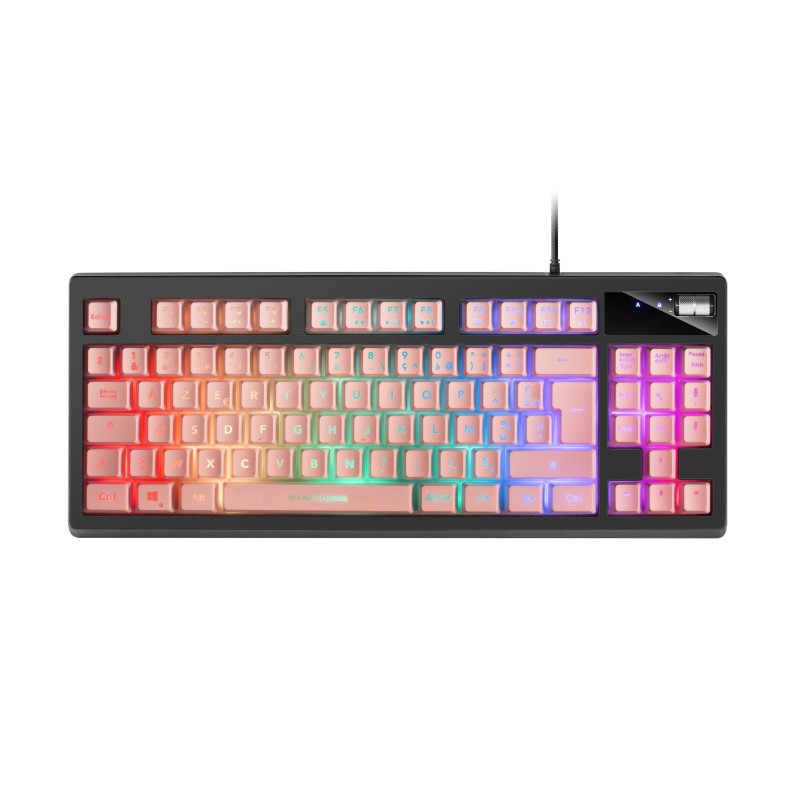 Clavier Gamer Mars Gaming MKAX RGB (Noir Rose)