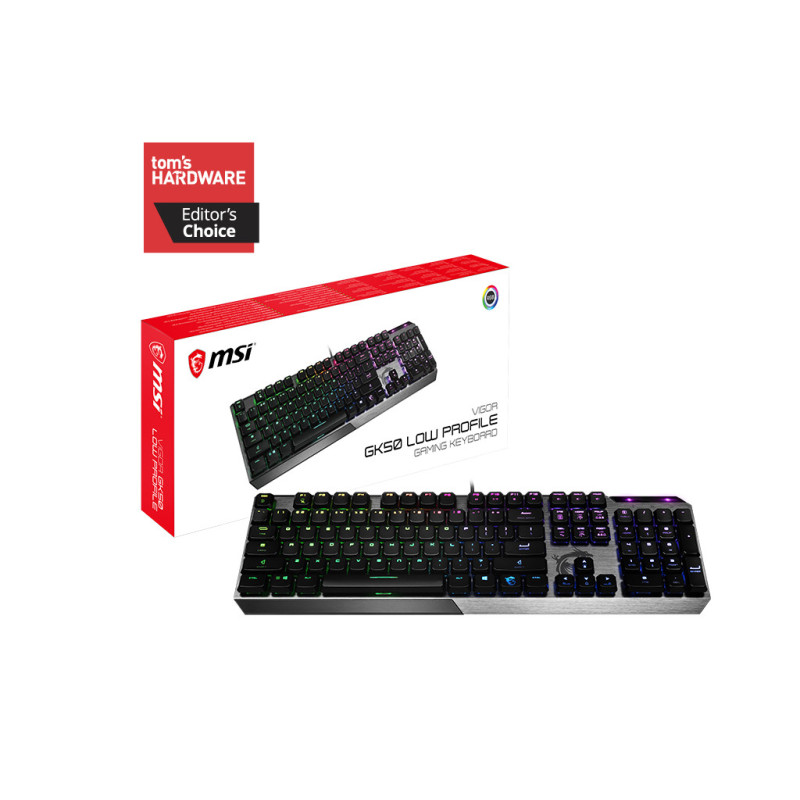 Clavier Gamer mécanique (Kailh Low Profile) MSI Vigor GK50 RGB (Noir) Clavier Gamer mécanique (Kailh Low Profile) MSI Vigor GK50 RGB (Noir)