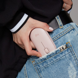 Souris sans fil Bluetooth Logitech Pebble M350 (Rose)