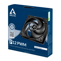 Ventilateur de boitier Arctic P12 PWM 12cm (Noir)