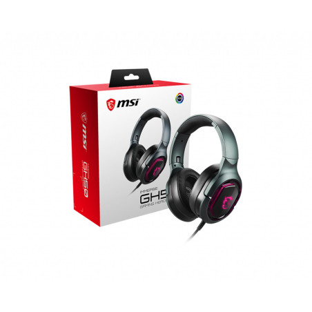Casque Micro Gamer MSI Immerse GH50 RGB (Noir)