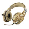 Casque Micro Gamer Trust GXT 322 Carus (Motif Camouflage Beige)