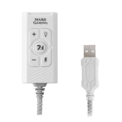 Carte Son externe 7.1 Mars Gaming MSC2 Premium USB (Blanc)