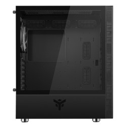 Boitier Moyen Tour ATX iTek Vertibra S210 RGB avec panneau vitré (Noir)
